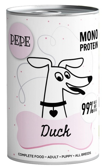 Paka Zwierzaka Pepe Duck 99% kaczka 400g