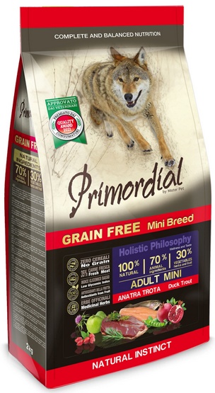 Primordial Dog Grain Free Adult Trout & Duck 6 kg