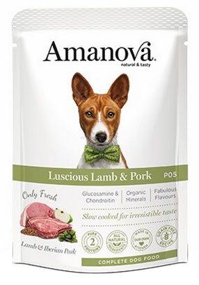 Amanova Dog Adult Luscious Lamb & Pork - jagnięcina i wieprzowina saszetka 100g [P05]
