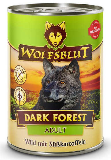 WOLFSBLUT DOG 395g puszka DARK FOREST dziczyzna, bataty