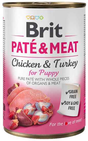 Brit PATE & MEAT PUPPY 400g 22823-uniw