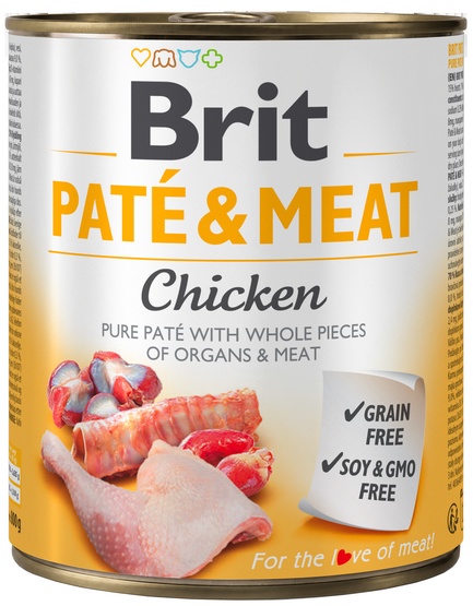 Brit PATE & MEAT CHICKEN 800g
