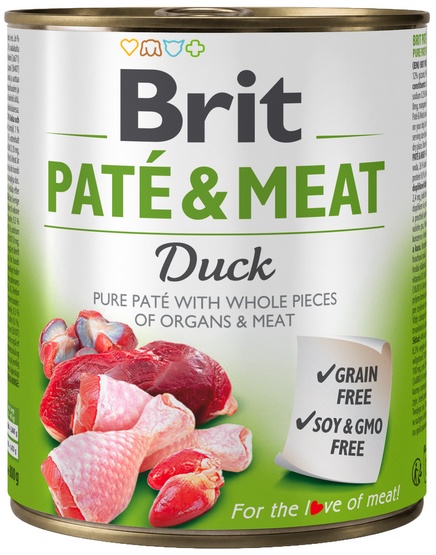 Brit PATE & MEAT DUCK 800g 26907-uniw