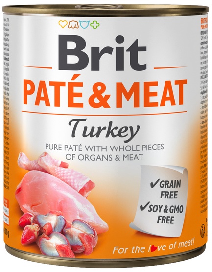 Brit PATE & MEAT TURKEY 800g