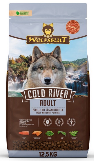 Wolfblut Cold River pstrąg i bataty 12,5kg