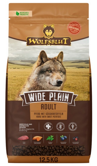 Wolfblut Wide Plain konina i bataty 12,5kg