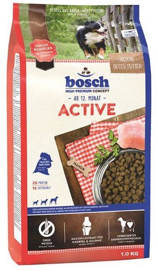 Karma sucha dla psa Bosch Petfood Active, 1 kg