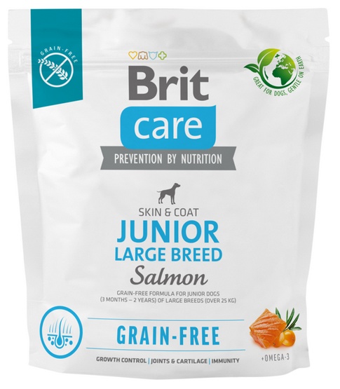 Brit Care Dog Grain-Free Junior Large 1 kg Salmon