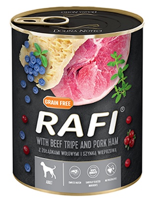 Rafi Dolina Noteci NEW z żołądkami wołowymi i szynką 800g