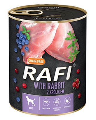 Rafi Dolina Noteci NEW z królikiem 800g