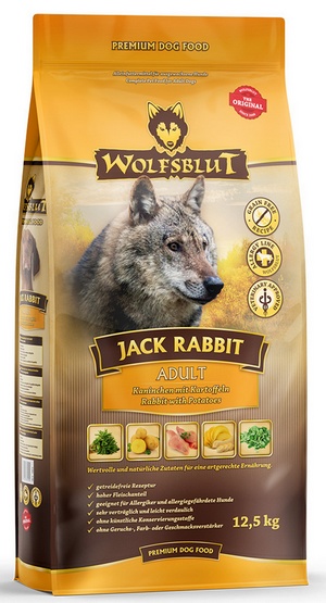 Wolfsblut Dog Jack Rabbit królik, zając i bataty 12,5kg
