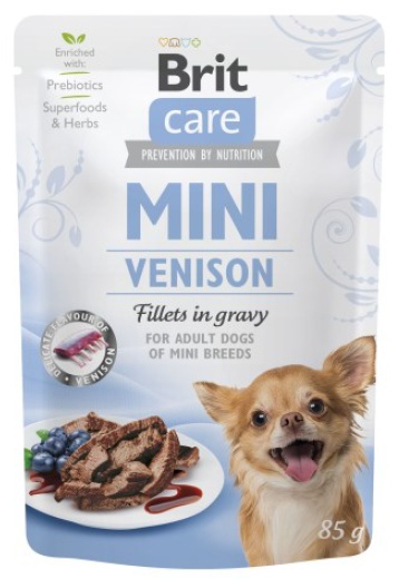 BRIT CARE MINI Karma dla psa Pouch Venison 85G