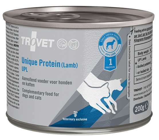 Trovet Unique Protein UPL Jagnięcina dla psa i kota puszka 200g DLA ZAMÓWIEŃ + 99zł GRATIS!
