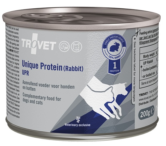 Trovet Unique Protein UPR Królik dla psa i kota puszka 200g DLA ZAMÓWIEŃ + 99zł GRATIS!