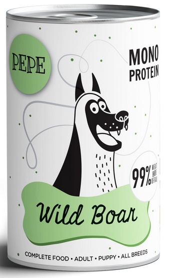 PAKA ZWIERZAKA Paka Zwierzaka Pepe Monoproteinowa Karma Dla Psa Dziczyzna 400 g