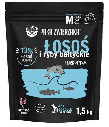 PAKA ZWIERZAKA sucha karma Seven’th Heaven Salmon & Fish baltic  (Łosoś i ryby bałtyckie) 1,5 kg