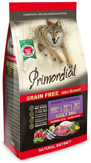 Primordial Dog Grain Free Mini Adult Wild Boar & Lamb 2kg