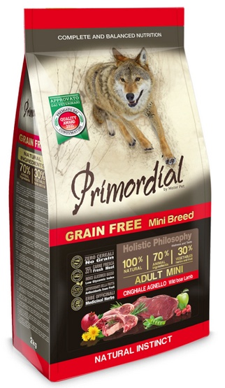 Primordial Dog Grain Free Mini Adult Wild Boar & Lamb 6 kg