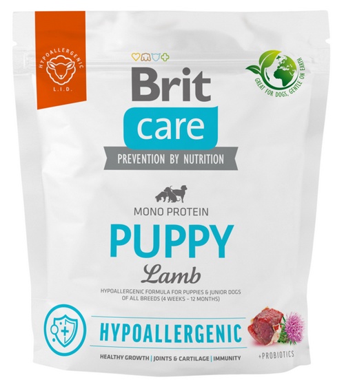 Brit Care Dog Hypoallergenic Puppy Lamb 1kg