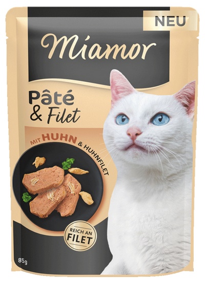 MIAMOR Pate and Filet with Chicken kawałki filetów z kurczaka 85 g