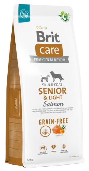 Brit Care Dog Grain-Free Senior&Light Salmon 12 kg