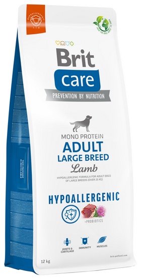 Brit Karma hipoalergiczna dla psów BRIT Care Adult Large Breed, jagnięcina i ryż, 12 kg