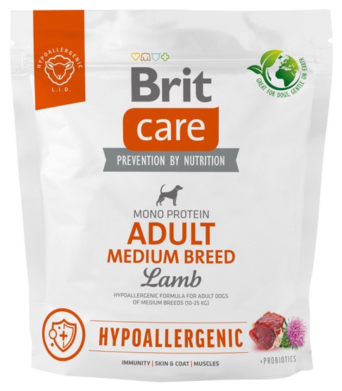Brit Care Dog Hypoallergenic Adult Medium  1 kg Lamb