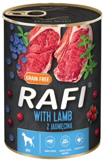 Dolina Noteci Rafi z jagnięciną 400g 41831-uniw