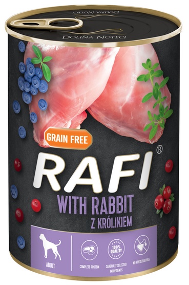 Rafi z królikiem, borówką i żurawiną 400 g
