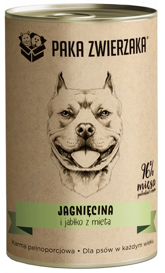 Paka zwierzaka Paka Zwierzaka Jagniecina karma mokra dla psa w każdym wieku 400g