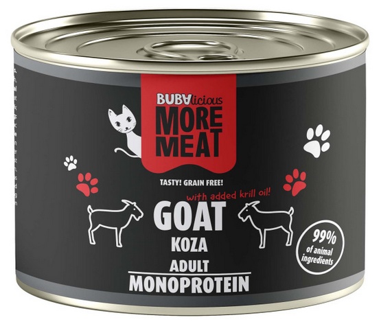 BUBAlicious Kot More Meat Mono koza puszka 185g