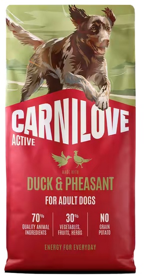 CARNILOVE Active Dog Duck and Pheasant Adult 1,5 kg kaczka i bażant, dla dorosłych psów