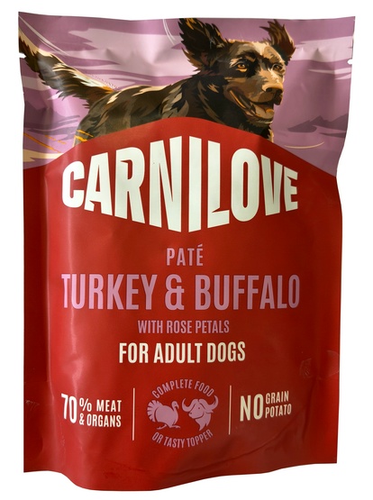 CARNILOVE Dog Pouch Turkey and Buffalo 300g karma mokra indyk i bawół dla dorosłych psów