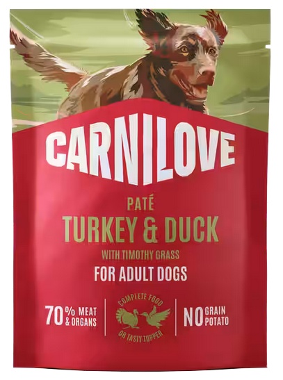 CARNILOVE Dog Pouch Turkey and Duck 300g karma mokra indyk i kaczka dla dorosłych psów