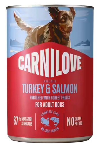 CARNILOVE Dog Can Turkey and Salmon 400g pasztet z indykiem i łososiem dla dorosłych psów