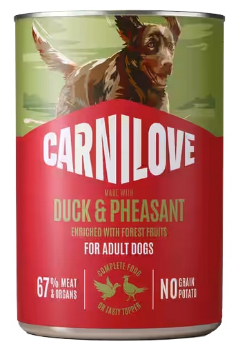 CARNILOVE Dog Can Duck and Pheasant 400g pasztet z kaczką i bażantem dla dorosłych psów