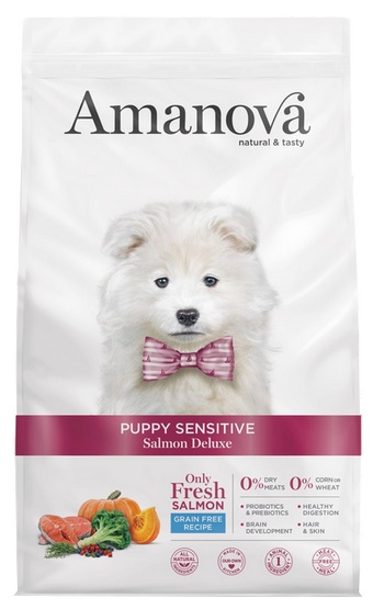 Amanova Dog Puppy Sensitive Salmon Deluxe - łosoś 7kg