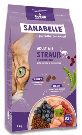 BOSCH Sanabelle Adult Struś i jagody - sucha karma dla kota - 2kg