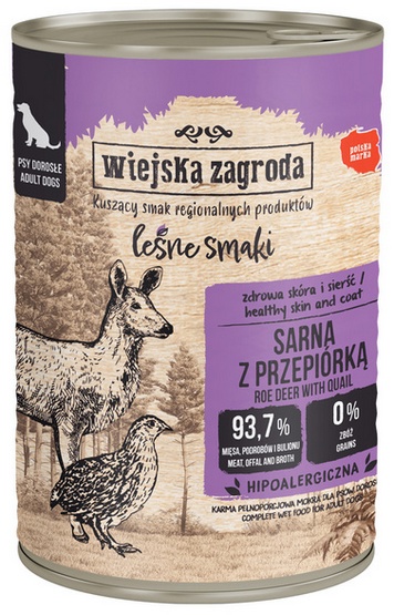 Wiejska Zagroda Leśne smaki Sarna z przepiórką 400g