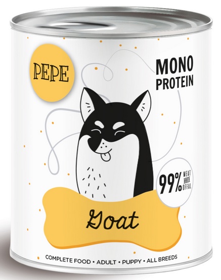PAKA ZWIERZAKA Pepe Goat - mokra karma dla psa - 800g