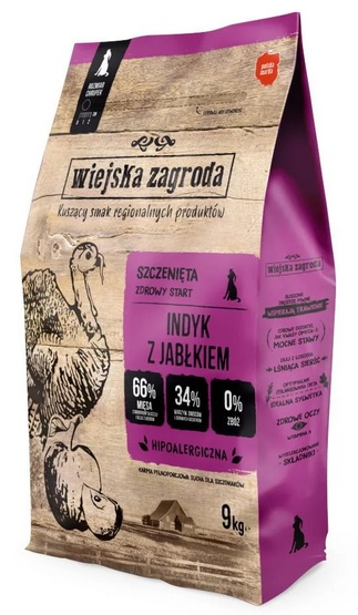 Wiejska Zagroda Indyk z jabłkiem 9 kg