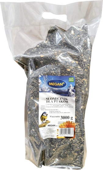 Megan Słonecznik dla dzikich ptaków doypack 3kg [ME251]
