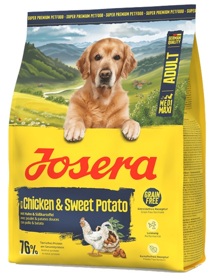 Karma dla psa JOSERA Chicken & Sweet Potato z kurczakiem i batatami 900 g