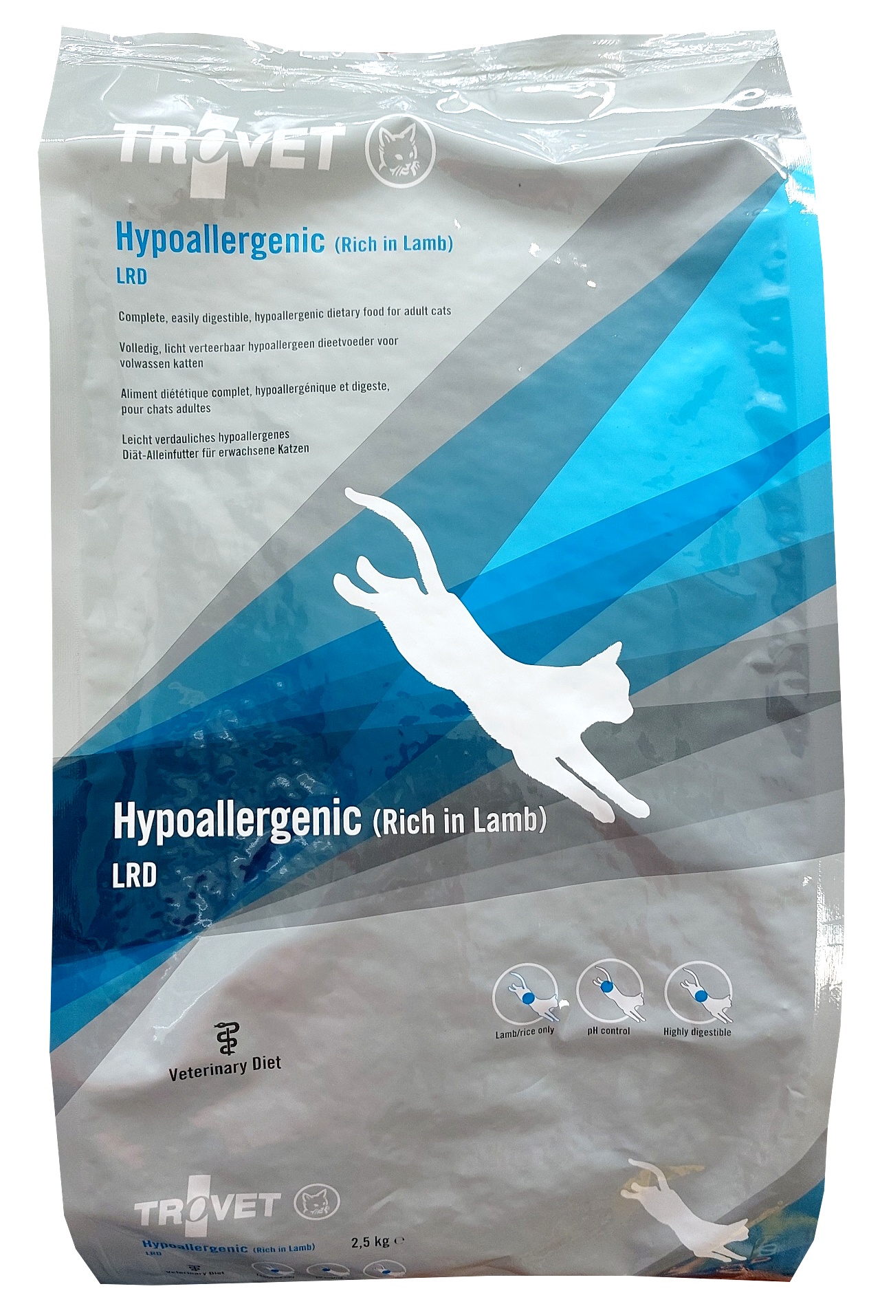 TROVET Hypoallergenic LRD z jagnięciną - sucha karma dla kota - 2,5kg