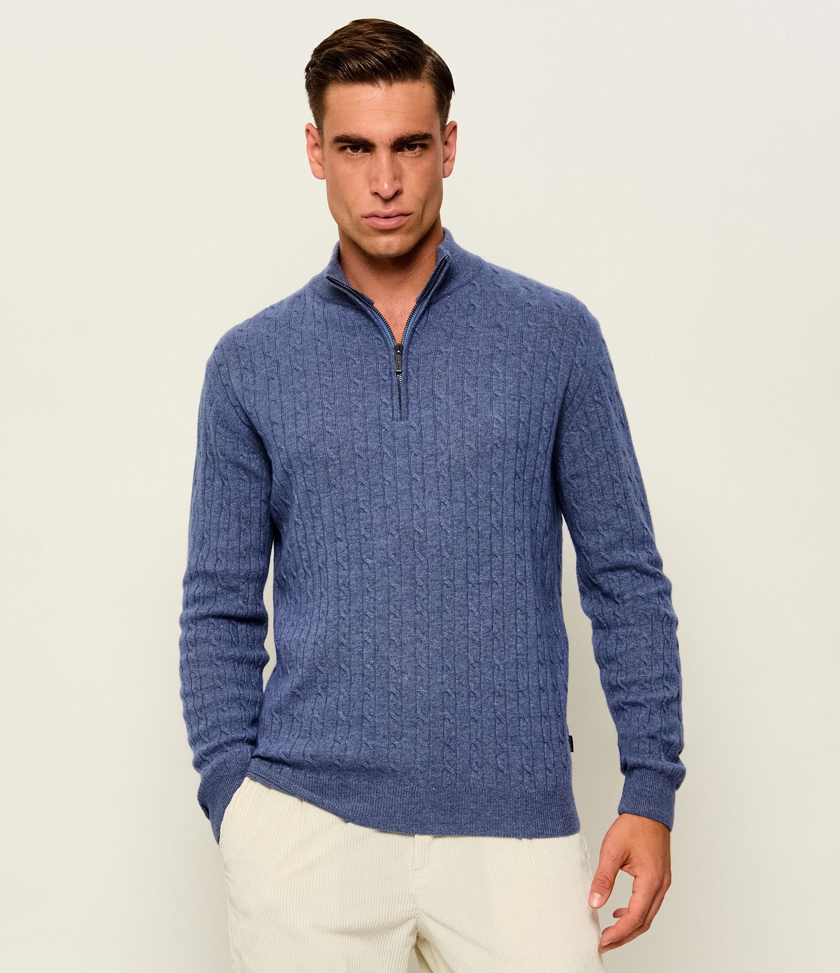 Sand Copenhagen Sweter Ibro Regular Fit z dodatkiem wełny i kaszmiru