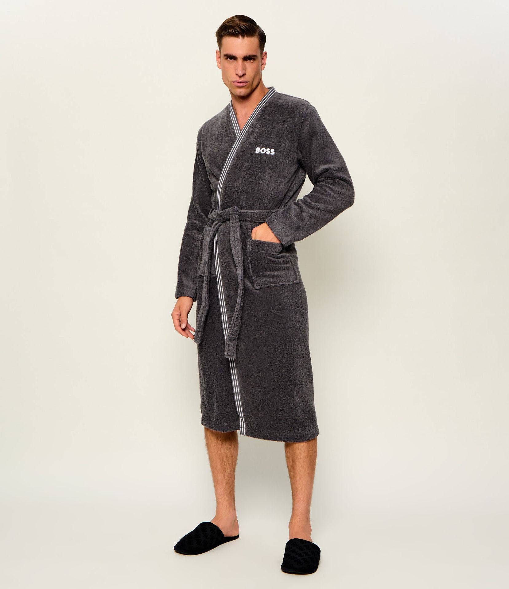 BOSS BLACK Szlafrok Edge Relaxed fit