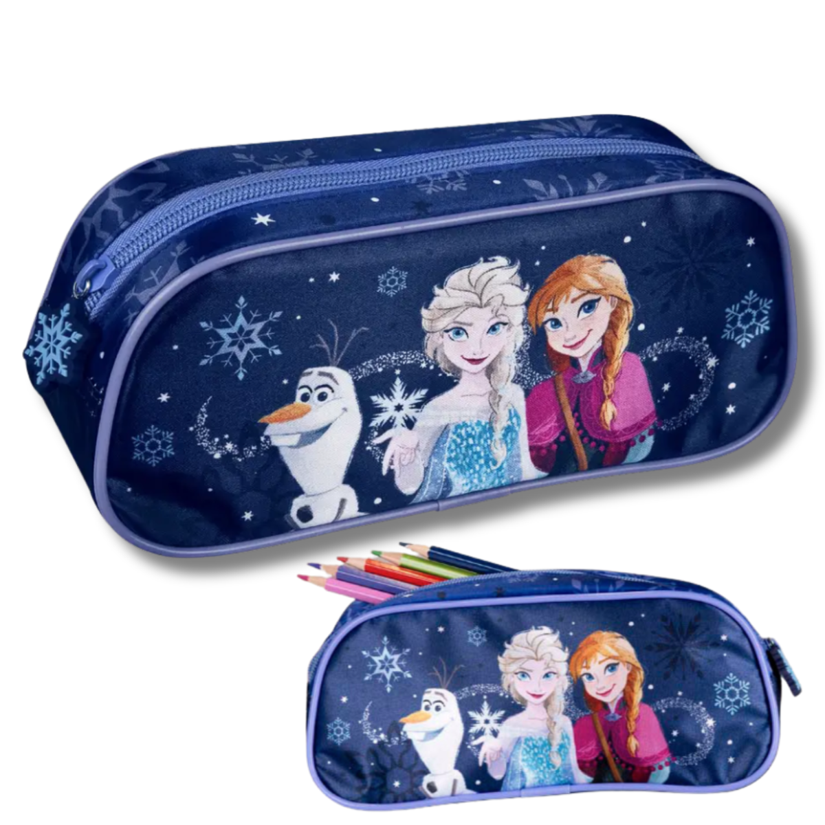 PIÓRNIK szkolny FROZEN KRAINA LODU Anna Elsa jednokomorowy na kredki