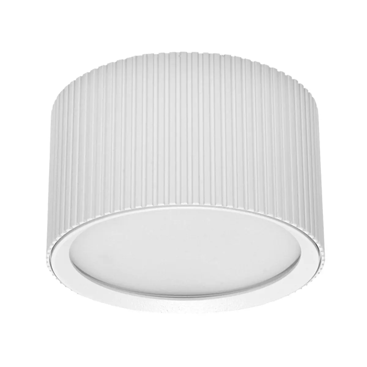 Sufitowa lampa downlight 1644 ryflowana tubka biały