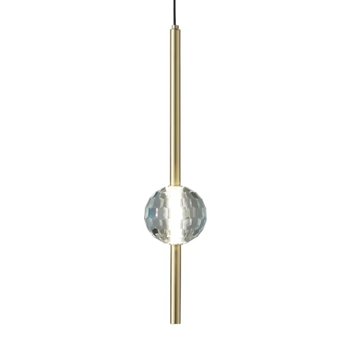 Wisząca lampa Cristalita CGCRISTALITA38 LED 6W 3000K kula mosiądz