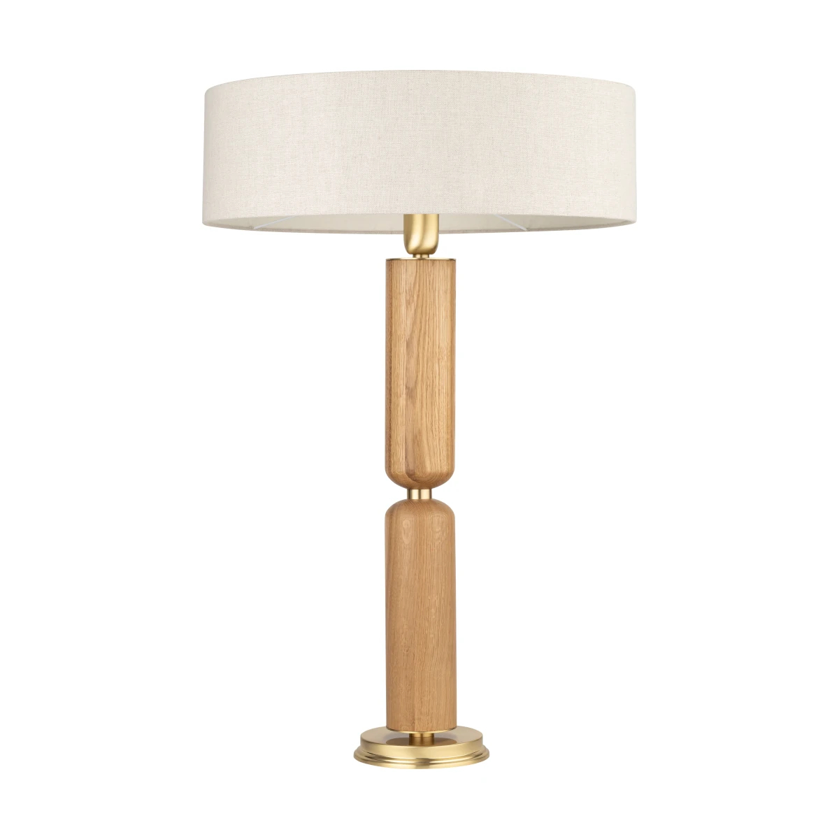 Ekologiczna stołowa lampa Natura NAT-LG-1 (ZM) II drewniana lniana